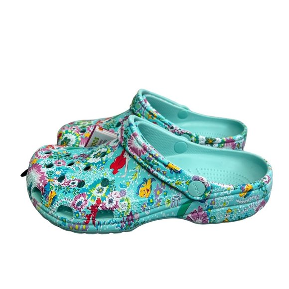crocs classic disney x vera bradley little mermaid clog